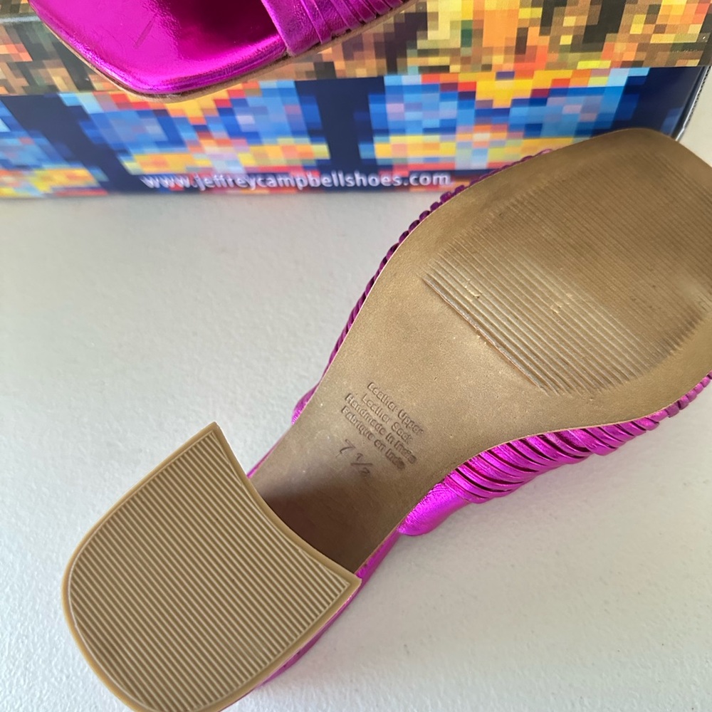 JEFFREY CAMPBELL MELONGER IN FUCHSIA METALLIC - Picture 6 of 6